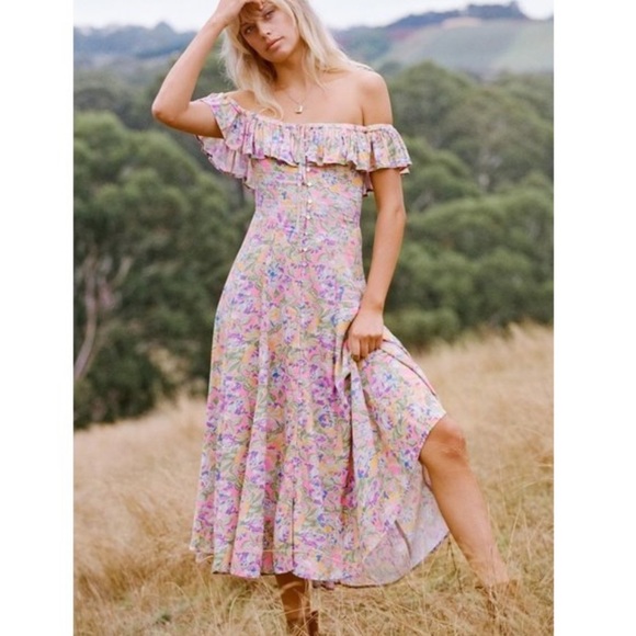 Spell Dresses & Skirts - Spell Dolly Off The Shoulder Dress Popsicle